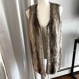 Faux fur vest